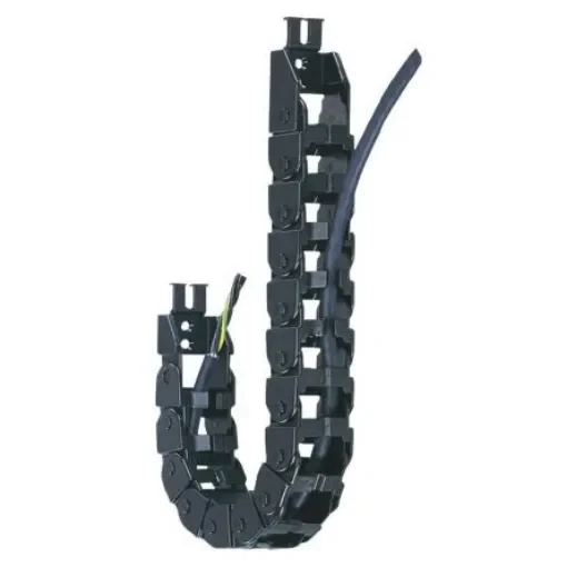 Igus E08, e-chain Black Cable Chain - Flexible Slot, W48.2 mm x D19.3mm, L1m, 28 mm Min. Bend Radius, Igumid NB - E08.40.028.0 product image