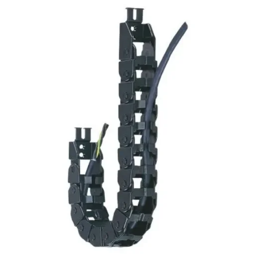 Igus E200, e-chain Black Cable Chain - Flexible Slot, W94.4 mm x D35mm, L1m, 100 mm Min. Bend Radius, Igumid NB - E200.2/35.100.0 product image
