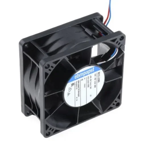 ebm-papst 8200 J Series Axial Fan, 12 V dc, DC Operation, 190m³/h, 26W, 80 x 80 x 38mm - 8212J/2H3-RS0 product image