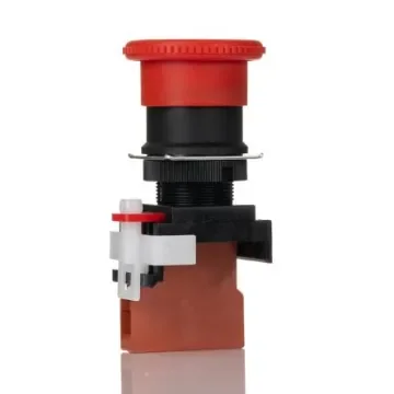 Omron A22E Series Twist Release Emergency Stop Push Button, Panel Mount, 22mm Cutout, 1NC, IP65 - A22E-M-01 product image