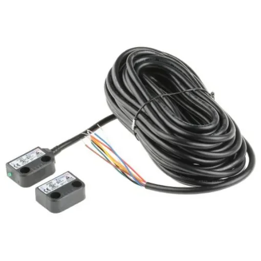 Omron F3S-TGR-N_C Series Magnetic Non-Contact Safety Switch, 24V dc, Plastic Housing, NO/2NC, 10m Cable - F3S-TGR-NMPC-21-10 product image