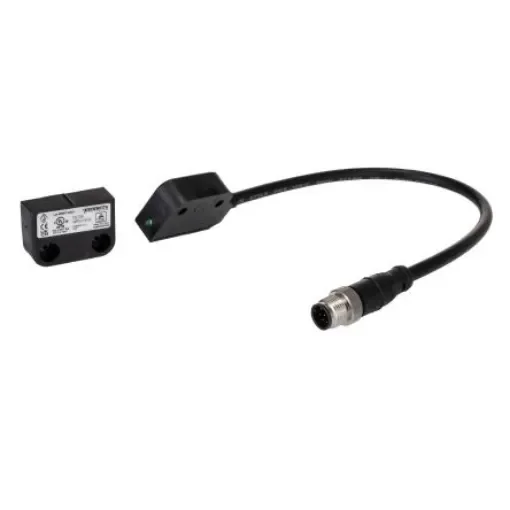 Omron F3S Series Magnetic Non-Contact Safety Switch, 24V dc, Polyester Housing, NO/2NC, M12 - F3S-TGR-NMPC-21-M1J8 product image