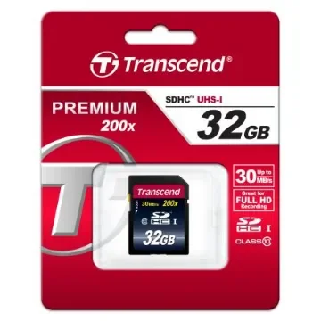Transcend 32 GB SDHC SD Card, Class 10 - TS32GSDHC10 product image