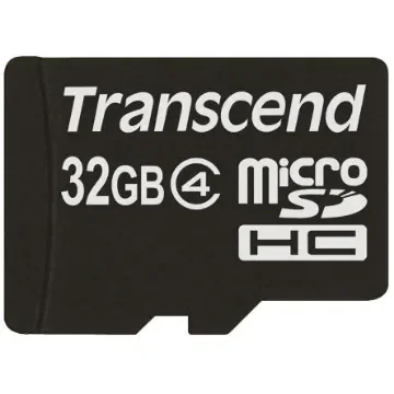 Transcend 32 GB MicroSDHC Micro SD Card, Class 4 - TS32GUSDC4 product image