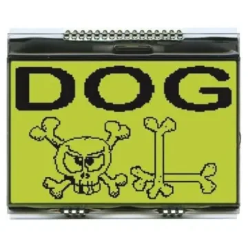 Display Visions EA DOGXL160E-7 Graphic LCD Display, Yellow-Green on Black, Transmissive product image
