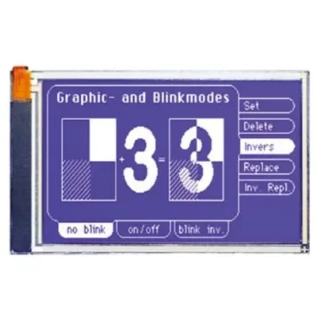 Display Visions EA eDIP240B-7LWTP Graphic LCD Display, Blue, White on, Transflective product image
