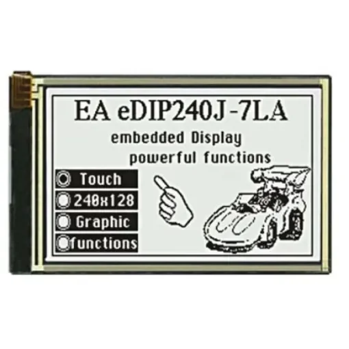 Display Visions EA eDIP240J-7LWTP Graphic LCD Display, Black, White on, Transflective product image