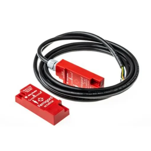 Allen Bradley Guardmaster 440N Series Magnetic Non-Contact Safety Switch, 250V ac, Plastic Housing, 2NC, 2m Cable - 440N-G02055 product image