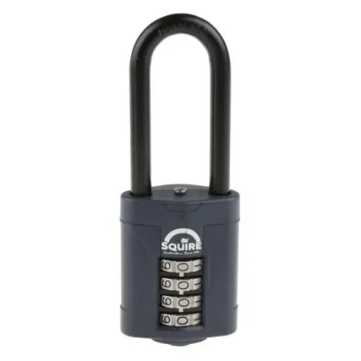 Squire Combination Weatherproof Die Cast Alloy Combination Padlock, 8mm Shackle, 50mm Body - CP50 2.5 product image