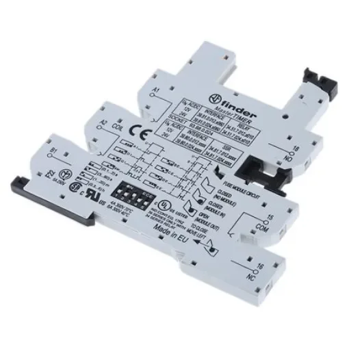 Finder 93 24V dc DIN Rail Relay Socket, for use with 34 Series - 93.68.0.024 product image