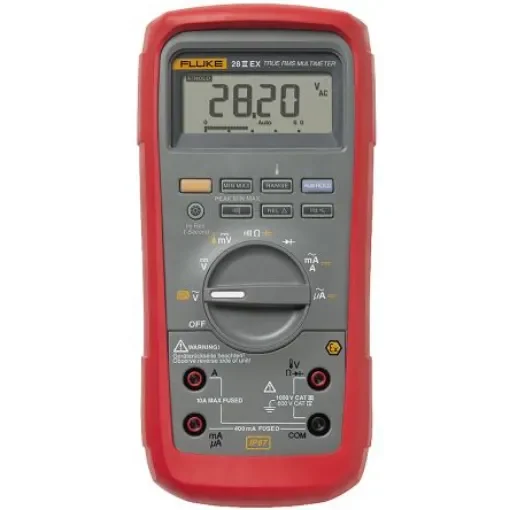 Fluke 28EX Handheld Digital Multimeter, True RMS, 10A ac Max, 10A dc Max, 1000V ac Max, ATEX - FLUKE 28 IIEX product image
