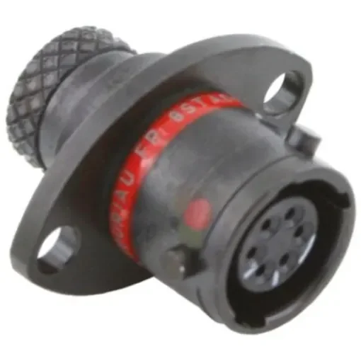 Souriau Sunbank by Eaton Circular Connector, 6 Contacts, Panel Mount, Socket, Female, IP67, 8STA Series - 8STA00406SN product image