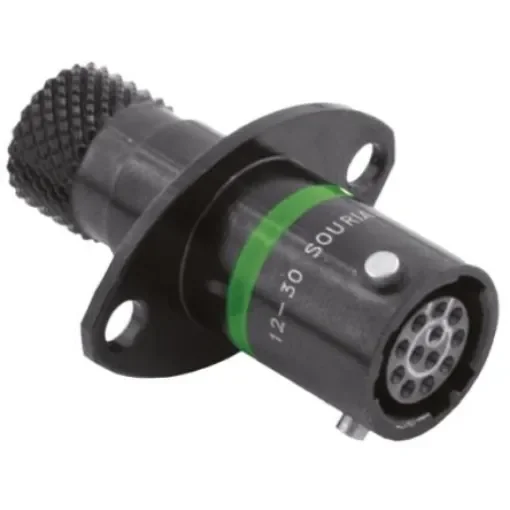 Souriau Sunbank by Eaton Circular Connector, 12 Contacts, Panel Mount, Socket, Female, IP67, 8STA Series - 8STA00812SD product image