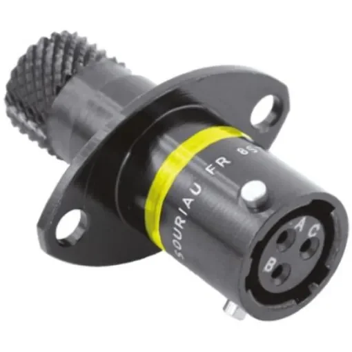 Souriau Sunbank by Eaton Circular Connector, 3 Contacts, Panel Mount, Socket, Female, IP67, 8STA Series - 8STA00898SA product image