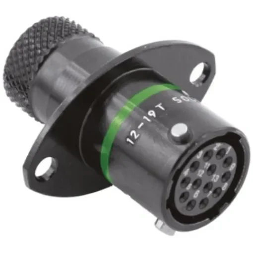 Souriau Sunbank by Eaton Circular Connector, 13 Contacts, Panel Mount, Socket, Female, IP67, 8STA Series - 8STA01035SD product image