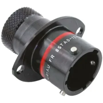 Souriau Sunbank by Eaton Circular Connector, 4 Contacts, Panel Mount, Socket, Male, IP67, 8STA Series - 8STA01204PN product image