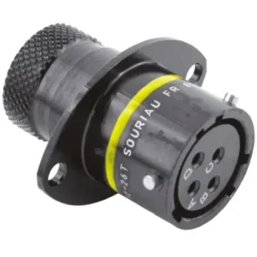 Souriau Sunbank by Eaton Circular Connector, 4 Contacts, Panel Mount, Socket, Female, IP67, 8STA Series - 8STA01204SA product image