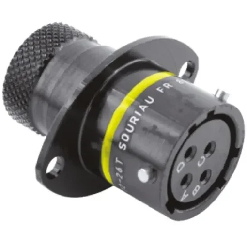 Souriau Sunbank by Eaton Circular Connector, 4 Contacts, Panel Mount, Socket, Female, IP67, 8STA Series - 8STA01204SA product image