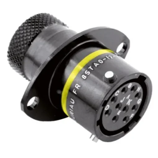 Souriau Sunbank by Eaton Circular Connector, 10 Contacts, Panel Mount, Socket, Female, IP67, 8STA Series - 8STA01298SA product image