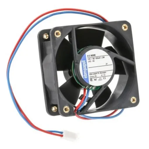 ebm-papst 600 N Series Axial Fan, 12 V dc, DC Operation, 35m³/h, 1.2W, 60 x 60 x 25mm - 612NGME-RS0 product image