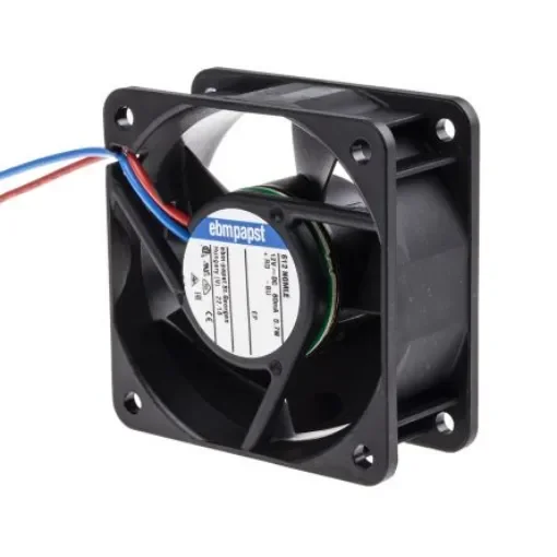 ebm-papst 600 N Series Axial Fan, 12 V dc, DC Operation, 25m³/h, 700mW, 60 x 60 x 25mm - 612NGMLE product image