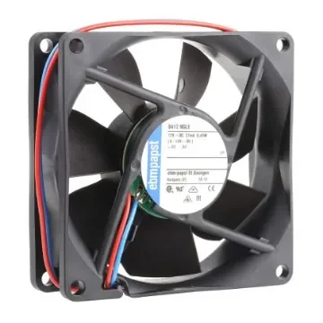 ebm-papst 8400 N Series Axial Fan, 12 V dc, DC Operation, 33m³/h, 500mW, 80 x 80 x 25mm - 8412NGLE product image