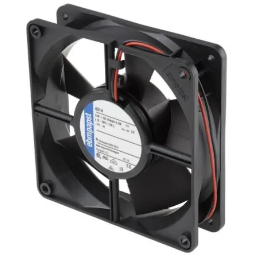 ebm-papst 4300 Series Axial Fan, 24 V dc, DC Operation, 204m³/h, 8.5W, 119 x 119 x 32mm - 4314-180 product image