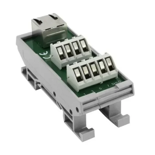CAMDENBOSS 9-Contact Female Interface Module, Screw Terminal Connector, DIN Rail Mount, 500mA - CIM/RJ45 product image