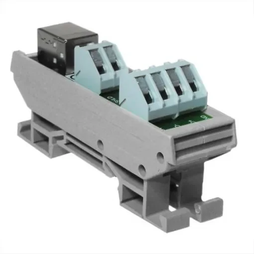 CAMDENBOSS 4-Contact Female Interface Module, Screw Terminal Connector, DIN Rail Mount, 100mA - CIM/USBB product image