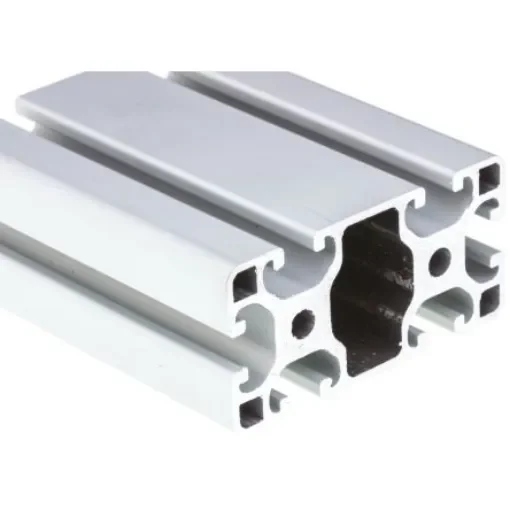 RS PRO Silver Aluminium Profile Strut, 40 x 80 mm, 8mm Groove, 3000mm Length - 7613329 product image