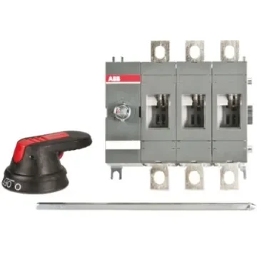 ABB 3P Pole Base Mounting Isolator Switch - 200A Maximum Current, 144kW Power Rating, IP65 - OT160EV12P  1SCA120529R1001 product image