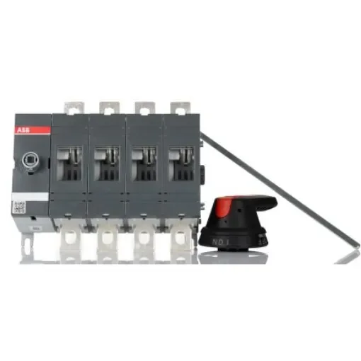 ABB 4P Pole Base Mounting Isolator Switch - 200A Maximum Current, 144kW Power Rating, IP65 - OT160EV04P  1SCA120521R1001 product image