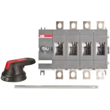 ABB 4P Pole Base Mounting Isolator Switch - 200A Maximum Current, 144kW Power Rating, IP65 - OT160EV22P  1SCA120537R1001 product image