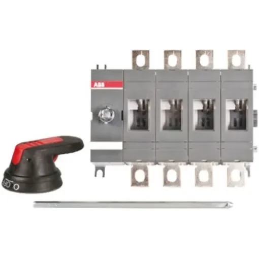 ABB 4P Pole Base Mounting Isolator Switch - 200A Maximum Current, 144kW Power Rating, IP65 - OT160EV22P  1SCA120537R1001 product image