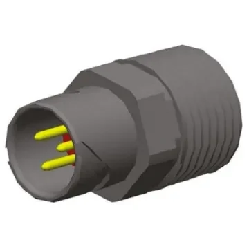 Souriau Sunbank by Eaton Circular Connector, 3 Contacts, Cable Mount, Plug, Male, IP68, IPX6, 8N45 Series - 8N45S111105NC product image