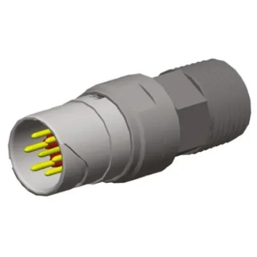 Souriau Sunbank by Eaton Circular Connector, 7 Contacts, Cable Mount, Plug, Male, IP68, IPX6, 8N45 Series - 8N45S211105NC product image
