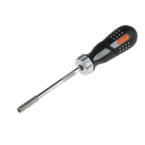 Bahco 1/4 in Hexagon Hexagon Ratchet Screwdriver, 260 mm length Stainless Steel - 808050P product image