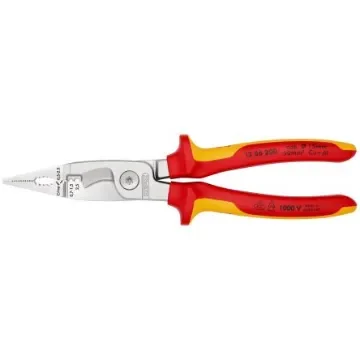 Knipex Combination Pliers, 200 mm Overall, Straight Tip, VDE/1000V - 13 86 200 product image