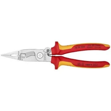 Knipex Combination Pliers, 200 mm Overall, Straight Tip, VDE/1000V - 13 96 200 product image