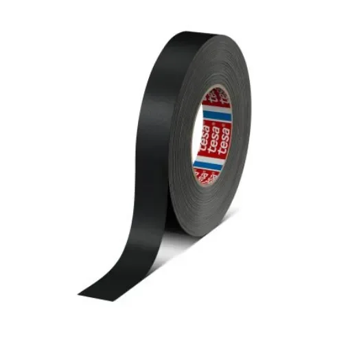 Tesa 4651 Duct Tape, 50m x 25mm, Black, Acrylic Coated Finish - 04651-00505-00 product image