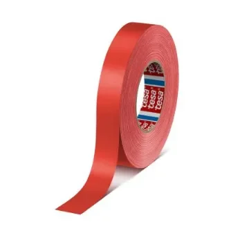 Tesa 4651 Duct Tape, 50m x 25mm, Red, Acrylic Coated Finish - 04651-00525-00 product image