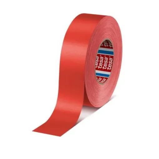 Tesa 4651 Duct Tape, 50m x 50mm, Red, Acrylic Coated Finish - 04651-00528-00 product image