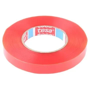 Tesa 4967 Transparent Double Sided Plastic Tape, 160mm Thick, 13,4 N/cm, PET Backing, 19mm x 50m - 04967-00011-06 product image
