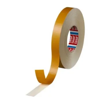 Tesa 4964 White Double Sided Cloth Tape, 390 Thick, 7,6 N/cm, Cloth Backing, 25mm x 50m - 04964-00030-00 product image