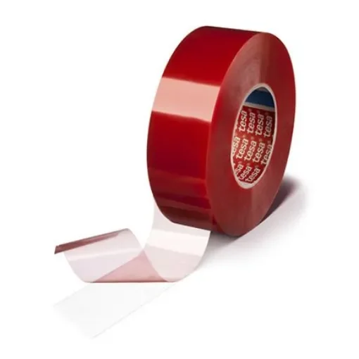 Tesa 4967 Transparent Double Sided Plastic Tape, 160mm Thick, 13,4 N/cm, PET Backing, 50mm x 50m - 04967-00013-06 product image