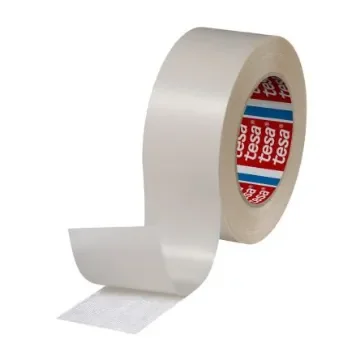Tesa 51960 Translucent Double Sided Plastic Tape, 248mm Thick, 6,6 N/cm, Fabric Reinforced PP Backing, 50mm x 25m - 51960-00002-00 product image