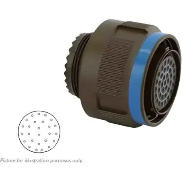 Souriau Sunbank by Eaton, 8D, Copper Alloy 26 Way Cable Mount MIL Spec Circular Connector Plug, Socket Contacts,Shell - 8D517W26SN product image