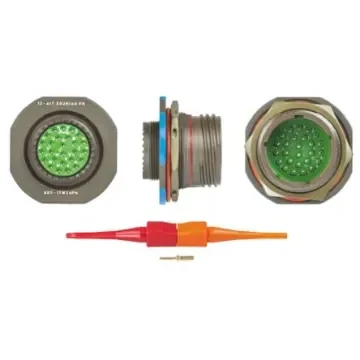 Souriau Sunbank by Eaton, 8D, Copper Alloy 26 Way Panel Mount MIL Spec Circular Connector Receptacle, Pin - 8D717W26PN product image