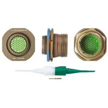 Souriau Sunbank by Eaton, 8D, Copper Alloy 55 Way Panel Mount MIL Spec Circular Connector Receptacle, Pin - 8D717W35PN product image