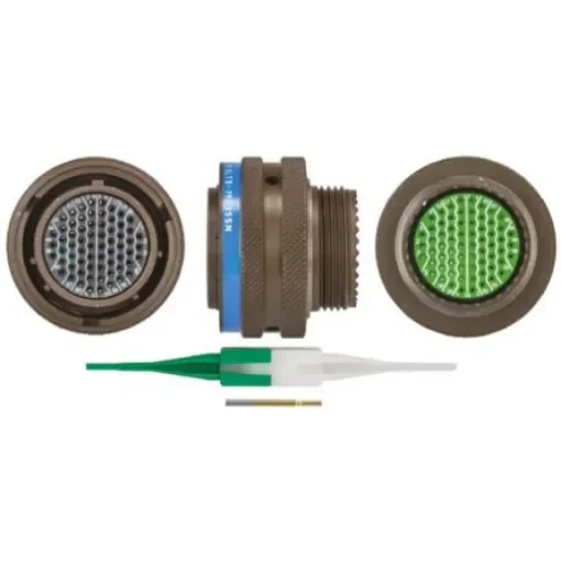 Souriau Sunbank by Eaton, 8LT, Copper Alloy 66 Way Cable Mount MIL Spec Circular Connector Plug, Socket Contacts,Shell - 8LT519B35SN product image